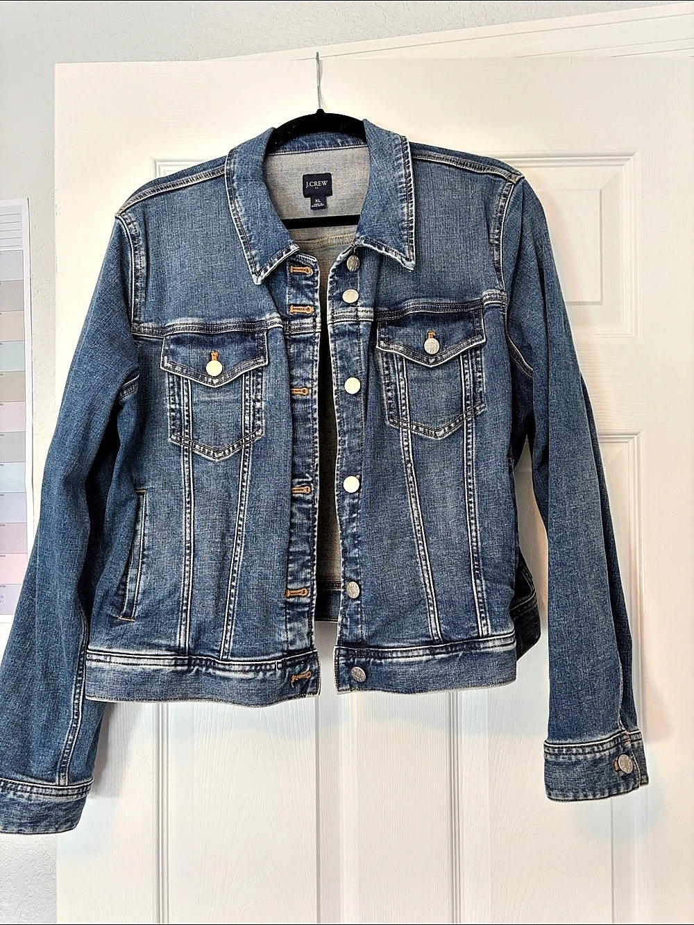 J.Crew Classic Denim Jacket Women's Blue XL